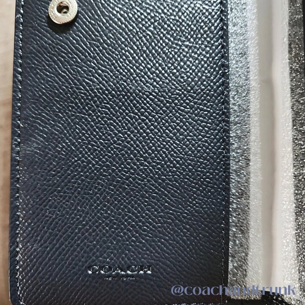2 PC COACH Leather Prairie Satchel and Leather Slim Snap Long 12 Card Wallet NWT - Picture 4 of 16